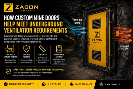 Toronto, Industrial Machinery, CAD 1000,  How Custom Mine Doors Support Underground Ventilation Systems