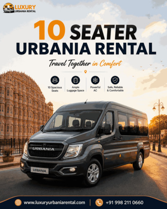 Jaipur, Travel, 10 Seater Urbania Rental