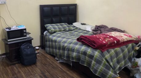 Hara, Furniture, SAR 150,  Urgent Bed With Side Table Foe Sale In Hara Riyadh