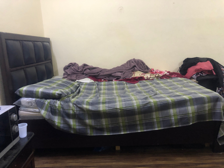Hara, Furniture, SAR 150,  Urgent Bed With Side Table Foe Sale In Hara Riyadh