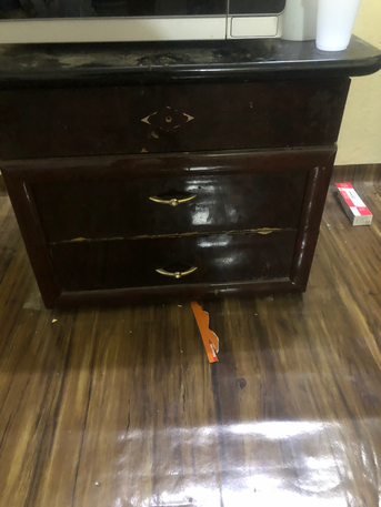 Hara, Furniture, SAR 150,  Urgent Bed With Side Table Foe Sale In Hara Riyadh