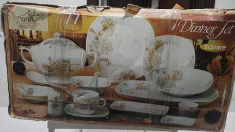 Al Safa, Household Items, SAR 200,  Crockery Set 77 Pieces Square Plate
