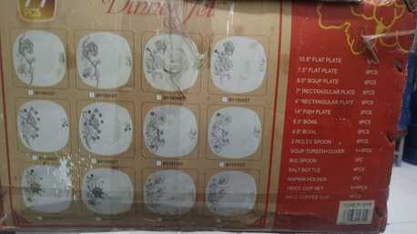 Al Safa, Household Items, SAR 200,  Crockery Set 77 Pieces Square Plate