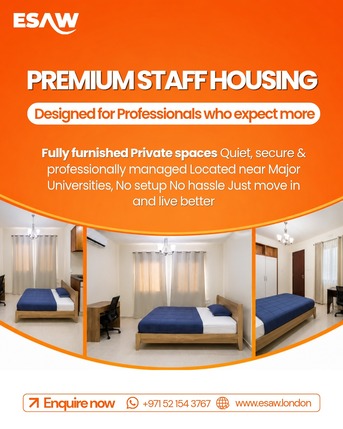 Dubai, Staff Accomodation, Apartment In Dubai &ndash; ESAW London