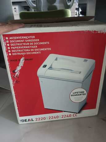 Riyadh, Machinery, SAR 1400,  IDEAL 2220, 2240 & 2240 CC Paper Shredders For Sale. Excellent Condition, Heavy-duty Germa