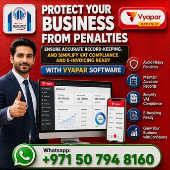 Dubai, Software Development, Vyapar Software, UAE Partner - Grand Union Web Solutions