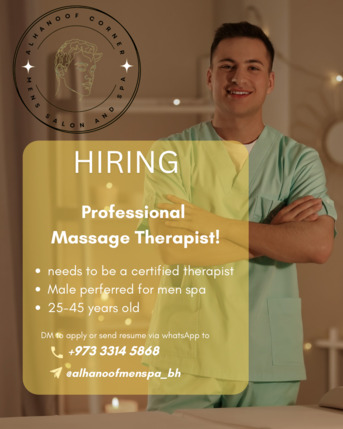Riffa, Jobs, Massage Therapist