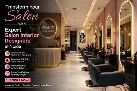 Noida, Interior Design, Transform Your Salon With Expert Salon Interior Designers In Noida