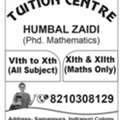 Dr. HUMBAL ZAIDI PhD (Mathematics)  Private Tutoring Services Mathematics | Physics | Chem