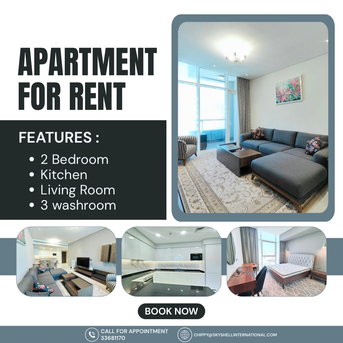 Juffair, Apartments, Flats, Houses & Villas, BHD 550/month,  2 BR,  Fully Furnished 2BR Apartment With Pool, Gym & Centralized AC &ndash; Juffair, BD 550