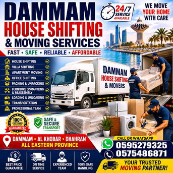 Dammam, Labor/Moving, FAST HOUSE SHIFTING SERVICES SMART MOVERS & PACKERS EASY MOVE HOUSE SHIFTING ROYAL HOUSE S