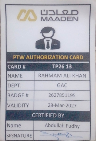 Jubail, Job Seekers, WPR Available For Work (Ma&rsquo;aden Authorized)