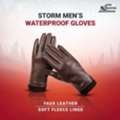 USD 49,  Best Men Waterproof Leather Gloves