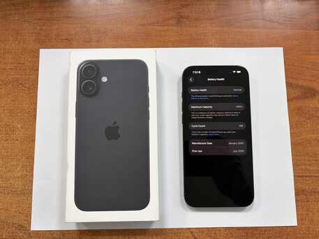 Dhahran, Mobile Phones, SAR 2600,  IPhone 16 Plus, 128gb 100% Battery