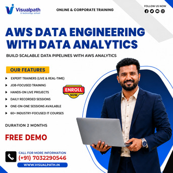 Hyderabad, Lessons Offered, Best AWS Data Engineering Course In Hyderabad | Visualpath