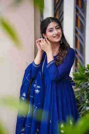 Jaipur, Clothing & Accessories, INR 4700,  Buy Idaho Vartika Blue Cotton Suit Set Online