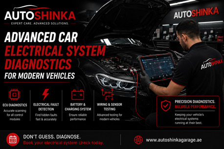 Dubai, Automotive, Advanced Car Electrical System Diagnostics For Modern Vehicles