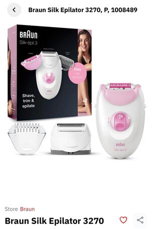Tubli, Health & Beauty Items, BHD 8,  Braun Epliator /  Hair Remover