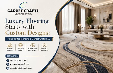 Dubai, Household, Luxury Flooring Starts With Custom Designs: Hand-Tufted Carpets | Carpet Crafts LLC