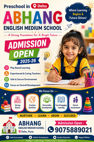 Pune, Education, Best Preschool In Dehu | Abhang English Medium School Admissions Open 2026&ndash;27