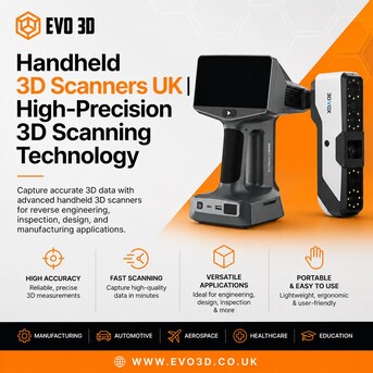 London, Computers, GBP 2638,  Handheld 3D Scanners UK | High-Precision 3D Scanning Technology