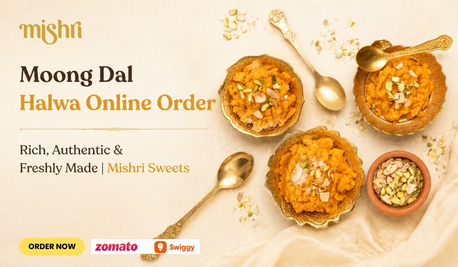 Vadodara, Food, Moong Dal Halwa Online Order Rich, Authentic & Freshly Made | Mishri Sweets