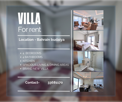 Budaiya, Apartments, Flats, Houses & Villas, BHD 1100/month,  4 BR,  🌊 Brand-New 4BR Fully Furnished Sea View Villa For Rent | Budaiya | BD 1,100