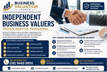 Perth, Real Estate, Independent Business Valuers &ndash; Trusted Business Valuation Experts