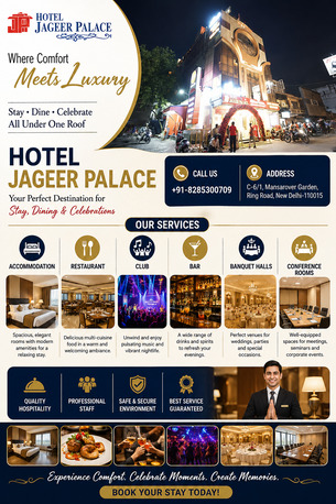 New Delhi, Restaurants, Premium Banquet Halls In Naraina & Best Hotel In Rajouri Garden