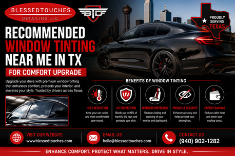 New York, Automotive, Recommended Window Tinting Near Me In TX For Comfort Upgrade