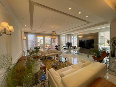 Abdoun, Apartments, Flats, Houses & Villas, JOD 22000/year,  Furnished,  2 BR,  164 Sq. Meter,  Rooftop Apartment For Rent