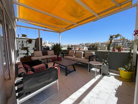 Abdoun, Apartments, Flats, Houses & Villas, JOD 22000/year,  Furnished,  2 BR,  164 Sq. Meter,  Rooftop Apartment For Rent