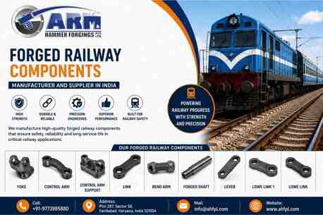 Faridabad, Heavy Equipment, Leading Forged Railway Components Supplier In India