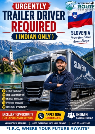 Yanbu, Immigration, SLOVENIA NEED URGENTLY INDIAN TRAILER DRIVER