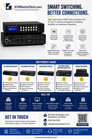 Los Angeles, Computers, USD 9599,  Professional Matrix Switchers For Reliable AV Distribution