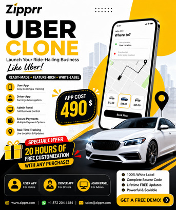 Buenos Aires, Software, USD 490,  How Does Driver Matching Work In A Ride-Hailing Uber Clone Like Zipprr?