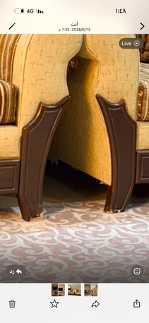 Jeddah, Furniture, SAR 2000,  Used Living Room Sofa Set With Curtains And Carpet For Sale