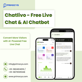 Ahmedabad, Software Development, Chatlivo &mdash; Free Live Chat Software & AI Chatbot For Your Website