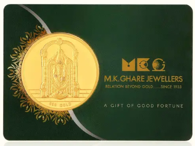 Mumbai, Jewelry, Buy Gold Coin For Gift Online &ndash; 24K Gold Gift Coins | MK Ghare Jewellers