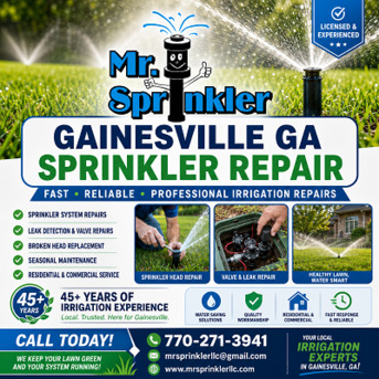 New York, Business, Gainesville GA Sprinkler Repair