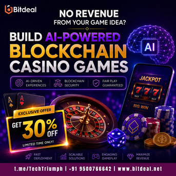 London, Business, No Revenue From Your Game Idea? Build AI-Powered Blockchain Casino Games &ndash; Get 30% OFF