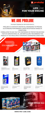 Sharjah, Automotive, Prolube | Diesel & Synthetic Engine Oils For Maximum Engine Protection