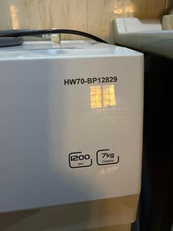 Al Rawdah, Appliances, SAR 1000,  Haier 7Kg Front Load Washing Machine With Auto Fuzzy Operation &lrm;| Model No &lrm;HW70-BP12829 V