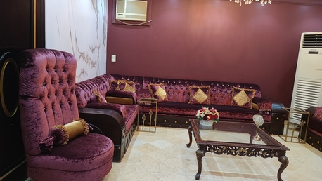 Jeddah, Furniture, SAR 2000,  Used Majlis Sofa Set With Curtains & 3 Chandeliers For Sale &ndash; Jeddah