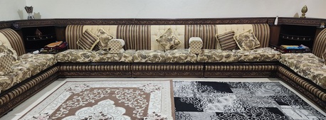 Makkah, Furniture, SAR 650,  Majlis Sofa - And - Large Rug(Brown)
