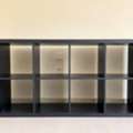 SAR 200,  Black-Brown 8-Cube Shelving Unit (IKEA Kallax)