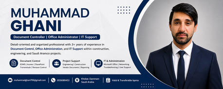 Dammam, Job Seekers, Document Controller