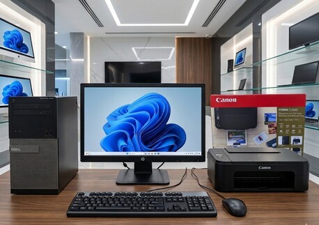Manama, Computers, BHD 73,  Bundle Deal Offer DELL Core I7 Computer SSD Fast New Box Pack 3-in1 WIFI Color Printer