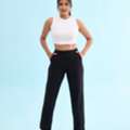 INR 999,  Track Pants For Women By Go Colors &ndash; Comfort-Driven Style For Everyday Wear