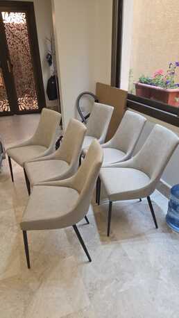 Riyadh, Furniture, SAR 400,  Home Centre Luke Faux Leather Dining Chair, X6